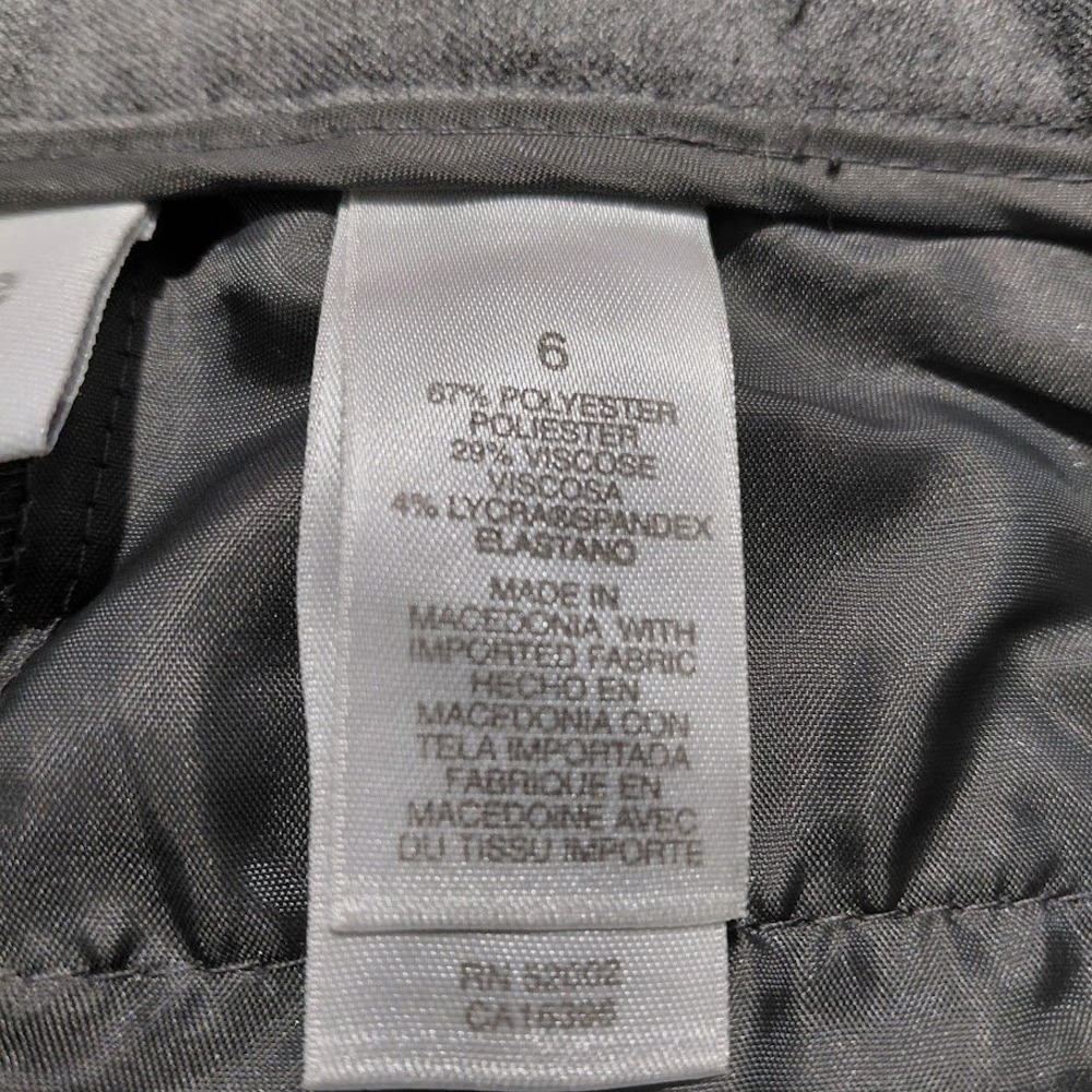 Liz Claiborne Kylie Gray Pleated High Rise Straight Leg Dress Pants Womens 6 NEW - Picture 4 of 14